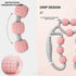 TOMOO 4 Clamps-360 (9 Wheels Muscle Roller Massager Circular Leg Muscle Roller for Leg Neck Hand Arm Muscle Relax
