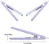 Mini Hair Straightener 2 in 1, Ceramic Tourmaline Flat Iron for Straight and Curly Hair - Purple