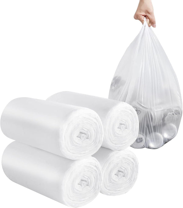 2-4 Gallon Portable Trash Bags, 120 Counts Thickened Small Garbage Bags for Office and Kitchen