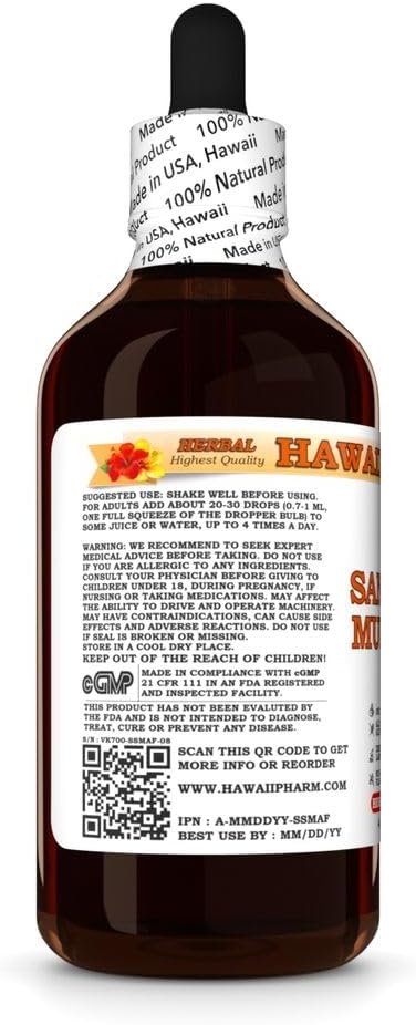 Hawaii Pharm Mulberry Alba) 4 fl.oz Sang Shen (Morus Dry Fruit Tincture, All Natural, Vegan, Pure Liquid Extract