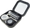 HAHIYO Contact Lens Case Kit with Mirror, Durable Leakproof Holder for Left/Right Eyes, 2 Pack