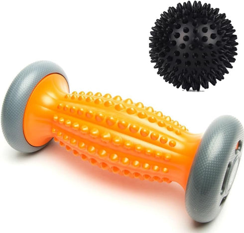 NATURAL CHEMISTREE Foot Massage Roller Spikey Ball Set - for Plantar Fasciitis Relief, Acupressure