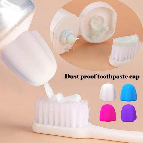 RJSQAQE Lids,6 6pcs) Self Closing Toothpaste Caps,Mess-Free Toothpaste Pcs Toothpaste Squeezers Cap No Waste,Toothpaste