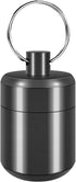 CHIVENIDO Pill Keychain Holder, Small Waterproof Pill Box Organizer, Portable Pill Holder Keychain, Gray
