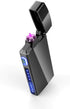 Dual Arc Plasma Lighter with LED Battery Indicator and Box, Rechargeable Windproof Flameless Electric Lighters for