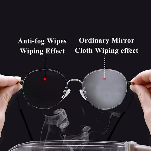 icepac 200 PCS) Anti-Fog Lens Wipes Pre-Moistened Anti-Fog Wipes| Glasses Cleaner Safely Cleans Glasses, Sunglasses