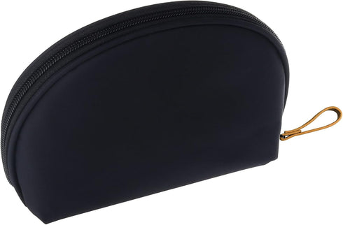 Small Portable Makeup Bag for Purse, Waterproof Cosmetic Pouch for Women (Nylon, Inner Red)
