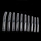 Yimart 100pcs Extra Long Curve Nail Tip, White/Clear/Natural, UV Gel French Acrylic False Nail Art
