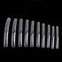 Yimart 100pcs Extra Long Curve Nail Tip, White/Clear/Natural, UV Gel French Acrylic False Nail Art