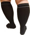 Compression Socks for Women XWide Calf - Knee High Firm Gradient Support, Plus Size Cotton Hosiery, Black