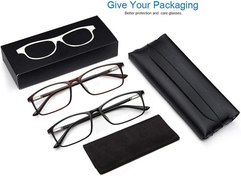 Professional Reading Glasses - Blue Light Blocking Computer Readers for Men/Women with Spring Hinges