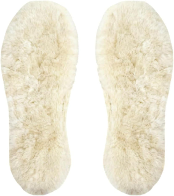 Thieaudio Sheepskin Insoles, Genuine Thick Warm Wool Insert for Women Men, Warm Fleece