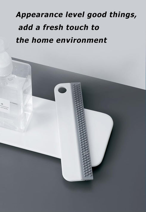 All-Purpose Mini Soft Rubber Window Squeegee, Glass Cleaning Tool for Bathroom, Kitchen Countertops, and Car Windshield