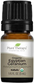 Plant Therapy Organic Egyptian Geranium Essential Oil 100% Pure, USDA Certified Organic, Natural Aromatherapy, 5 mL