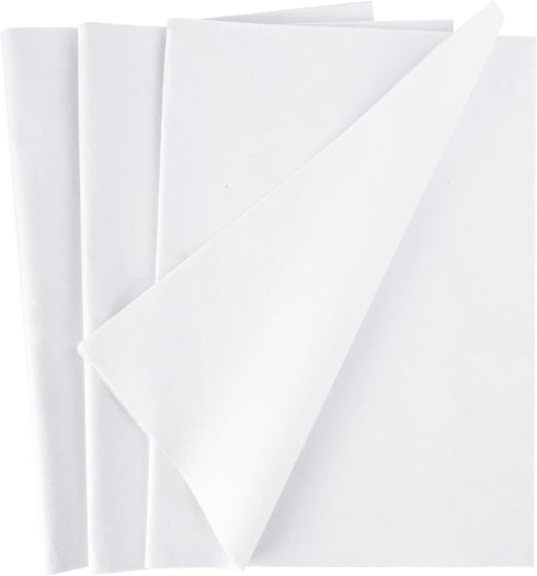 Koogel 120 Sheets White Tissue Paper, 20x14in Bulk Gift Wrapping for DIY Projects, Weddings, Birthday Crafts