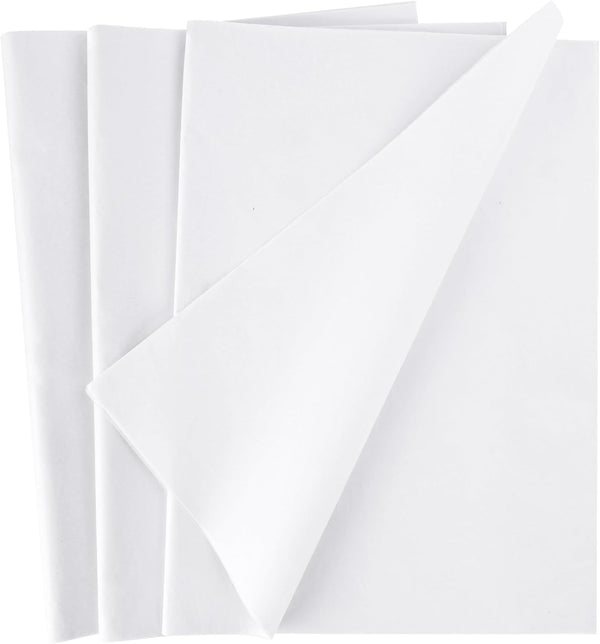 Koogel 120 Sheets White Tissue Paper, 20x14in Bulk Gift Wrapping for DIY Projects, Weddings, Birthday Crafts