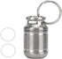 Portable Pill Case: Mini Titanium Alloy Waterproof Medicine Holder with Keychain for Outdoor Sports, Camping, Hiking,