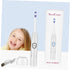 Set Electric Toothbrush for Kids - USB Charging, Gentle Bristles, White