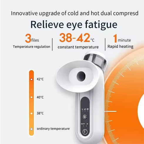 TsoLay Nano Eye Mist Steam Sprayer, Mini Eye Moisturizing Cleaning Soothing Steamer, Eye Care Mist Sprayer Treatments