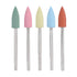Nail Drill Bits Set, 5pcs Rubber Nail Drill Bits - Manicure Pedicure Tool for Processing and Polishing Nails