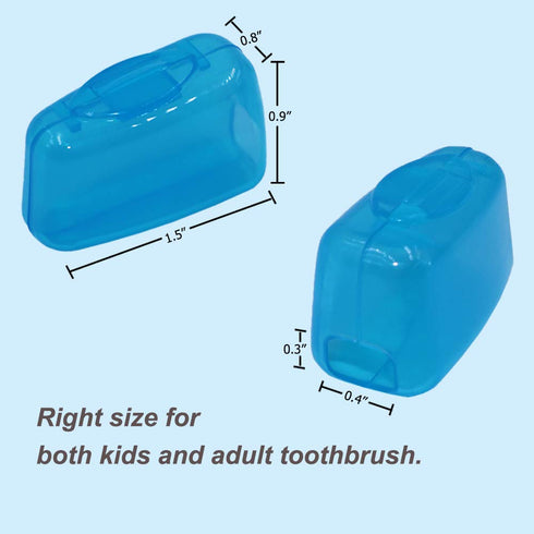 V-TOP 20 Pack Travel Toothbrush Head Covers, Portable Toothbrush Pod Caps for Home and Outdoor Use