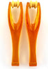 YPY 2 Pieces Orange Finger Joints Massager Handheld Blood Circulation Tool, Stress Relief Plastic Care