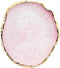 JASSINS Resin Nail Art Palette, Nail Art Painting Mixed Color Palette with Gold Edge for Makeup Display Board (Pink)