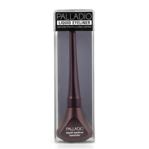 Palladio Highly Pigmented Liquid Eyeliner, Waterproof, Lavender, Includes Easy Grip Wand & Felt Tip Applicator