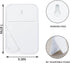 Desktop Makeup Mirror, 8 Inch Portable Mirror, Simple Folding Makeup Mmirror with Stand, Standing Wall Hanging Double-Duty White by Ymemok