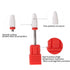 Nail Grinding Head, 4 Types Manicure Machine Accessories Tool Nail Drill Bit Round Flat Ceramic Grinding Head for Acrylic Gel Nails Acrylic Nail Art Tools(4#)