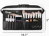 Artist Professional Portable Makeup Brush Waist Bag Case Foldable Fibre Cloth Cosmetic Brush Pouch Holder Multi Pockets with Belt Strap Bag (Brushes Not Included)