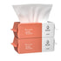 Cotton Facial Dry Wipes, 100 Count, Deeply Cleansing Disposable Face Towel, Multi-Purpose for Skincare and Makeup