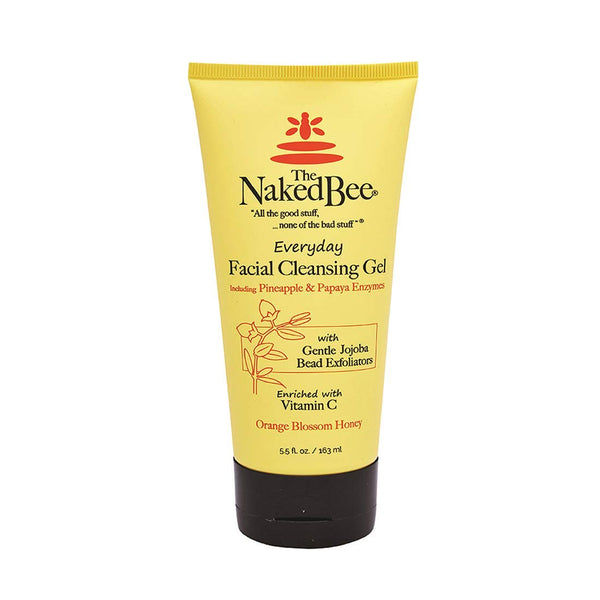 The Naked Bee Gel Cleanser Facial Wash, Hydrating & Moisturizing, 5.5 oz for All Skin Types