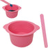 Silicone Wax Bowl for Hair Removal, Replacement Silicone Wax Liner for Non-Stick Wax Pot with Spatula