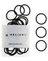 Heliums 48 Count Small Hair Ties - Black - No Damage Mini 1 Inch Reusable 2mm Elastics for Thin Hair and Kids