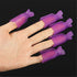 HIGHROCK 10Pcs Acrylic Nail Art Polish Remover Wrap Cleaner, Superior Clip Caps (Purple)