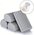 Original Damp Duster Sponge, Magic Cleaning Sponges for Blinds, Baseboards, Glass, Pet Hair, Mirrors, 4 Pack Grey
