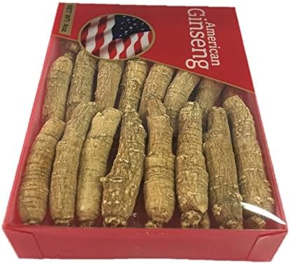 Hand-Selected A Grade American Ginseng, Medium Thin-Short Size, 4 Oz. Box