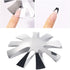 Lokyango French Cutter for Nails, 3pcs French Tip Cutter Set with 2 Brushes, 1 Cutting Knife, 5 Spare Blades