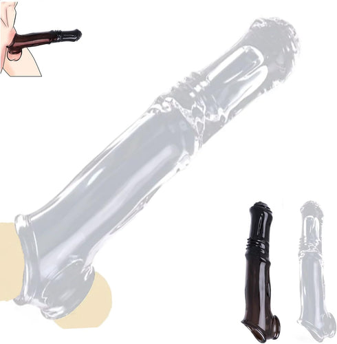 missmall Penis Sleeve Penis Pump Sex Toys for Men, Cockring Penis Ring Extender