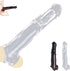 missmall Penis Sleeve Penis Pump Sex Toys for Men, Cockring Penis Ring Extender