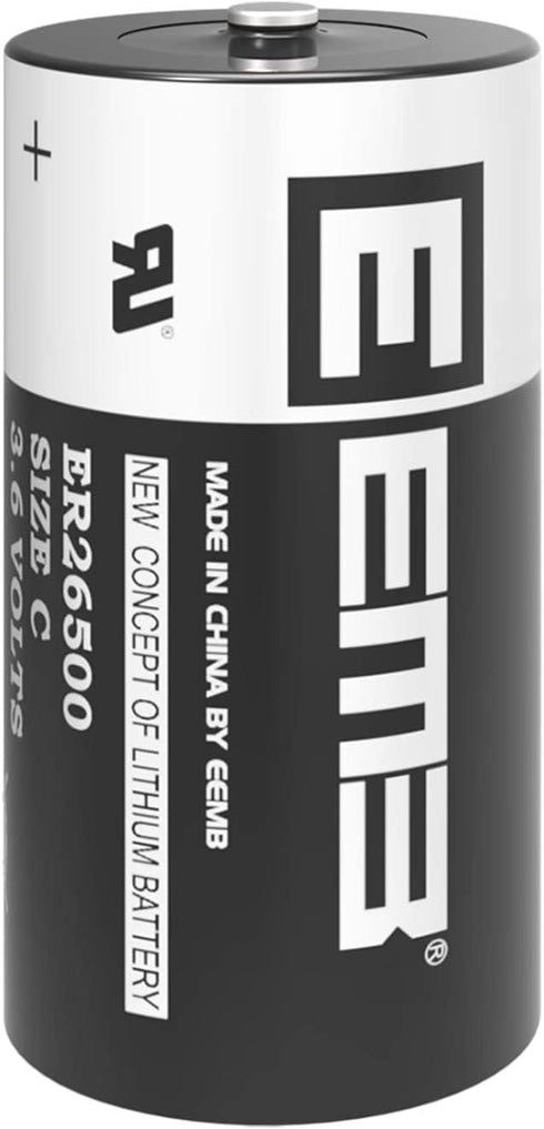 EEMB ER26500 C Size 3.6V Lithium Battery LS26500 SB-C01 TL-2200 for Tire Pressure Monitor, Smart Card, Tools