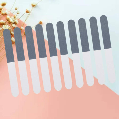 Scicalife 10pcs Double Sided Nail Files, 3 Way Emery Board Nail Buffering Tools for Home and Salon