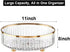 Rotating Skincare Makeup Organizer, 11" Round Lazy Susan, Clear Large Spinning Cosmetic Display Cases