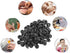 150pcs Disposable Latex Finger Cots Protective Fingertips Gloves Rubber Fingerstall Sleeves 65mmx25mm (Black)