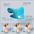 Neck and Shoulder Relaxer: Advanced Cervical Traction Device for TMJ Pain Relief and Neck Stretcher (Blue)