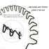 WantGor Metal Headbands, 2 Pack Fashion Unisex Black Hairband, Non Slip Sports Hair Accessories