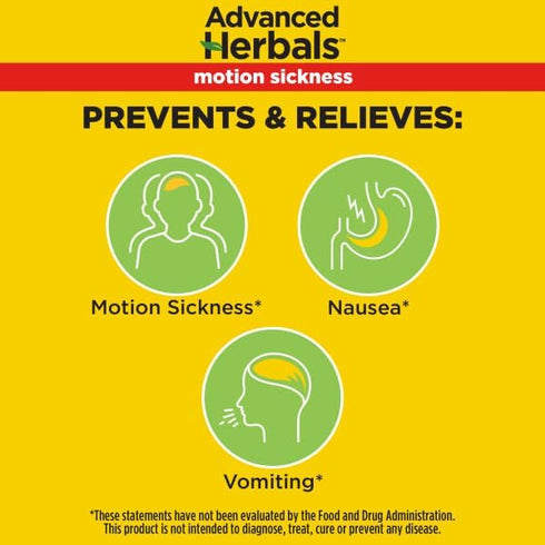 Dramamine Non-Drowsy Naturals Motion Sickness Relief, 18 Count, 4 Pack