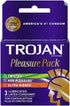 Trojan Pleasure Pack Lubricated Premium Latex Condoms - 3 ct, Pack of