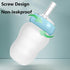 XGOPTS 180ml Drinking Aids Feeding Cup for Elderly Adults Disabled Maternity Convalescent with Straw Drink Water
